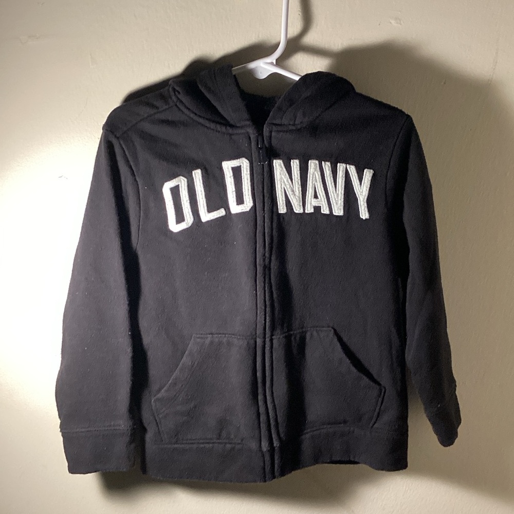 Old Navy Kids Black Zip-Up Hoodie